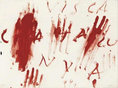 Incisione Tàpies - Visca Catalunya