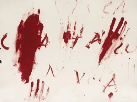 Incisione Tàpies - Visca Catalunya	