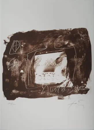 Litografia Tàpies - Voyage 