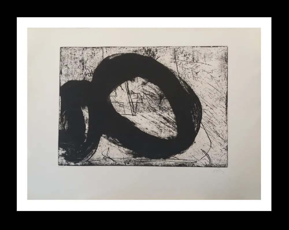 Incisione Tàpies - Vuit reverse