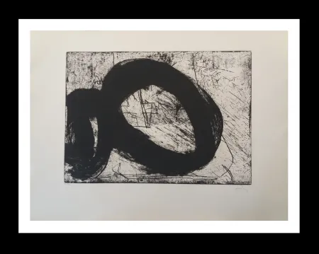 Incisione Tàpies - Vuit reverse