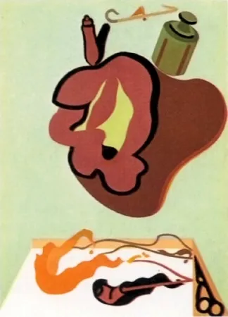 Litografia Telemaque - Le cercle