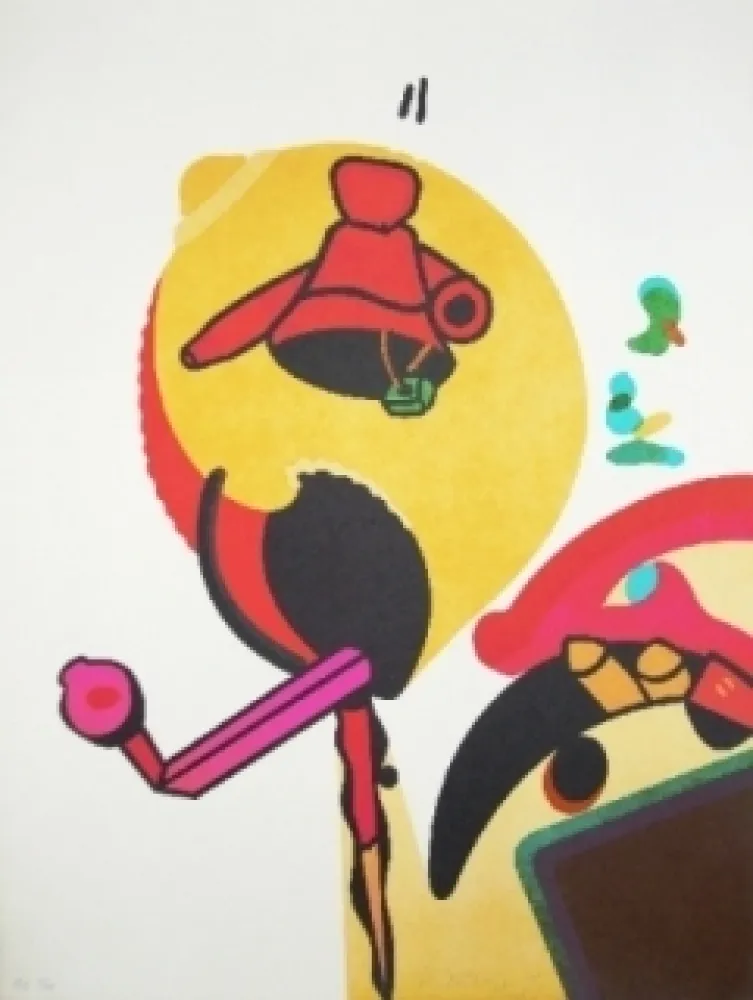 Litografia Telemaque - Le moulin à forme