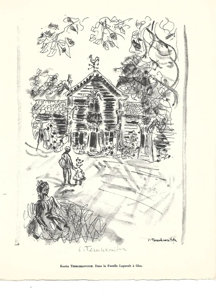 Rotocalcografia Terechkovich - Routes & chemins de Jean Giono (1961)