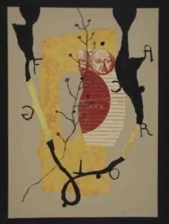 Litografia Texier - Hommage garcia lorca