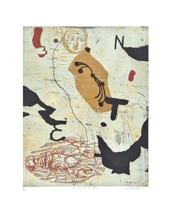 Incisione Texier - La lune de Sébastien