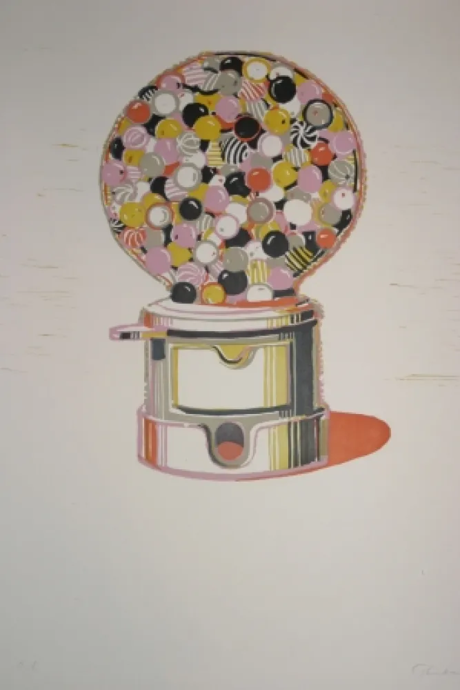 Linoincisione Thiebaud - Gumball Machine