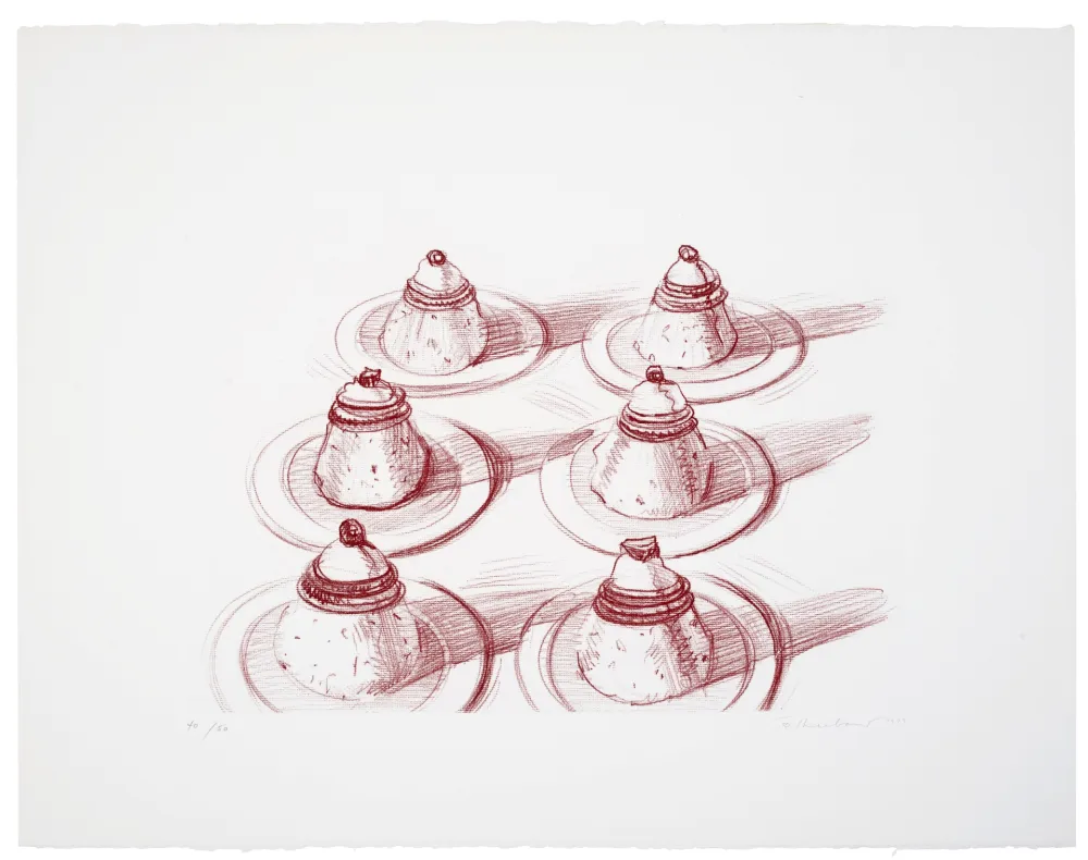 Incisione Thiebaud - Six Italian Desserts