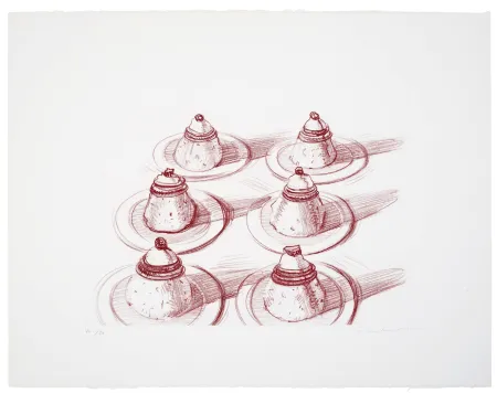 Incisione Thiebaud - Six Italian Desserts