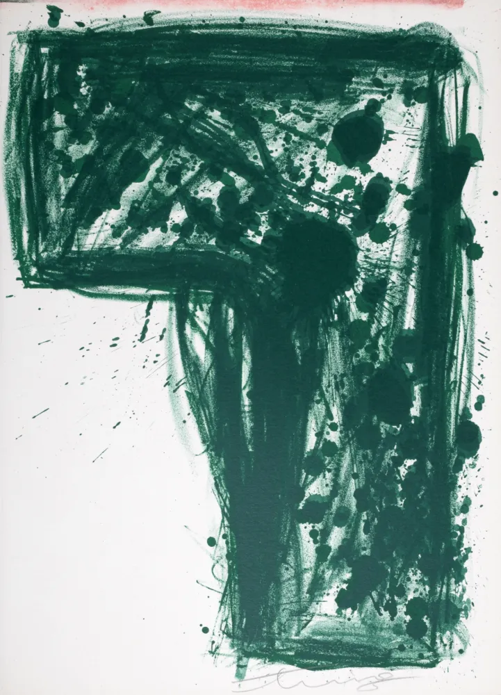 Litografia Ting - 7 Indigo Flowers Left Home (Hand-signed)