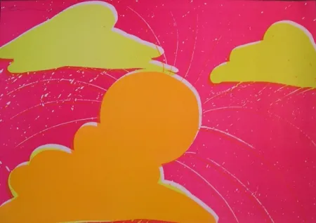 Litografia Ting - Coucher de soleil du Sud