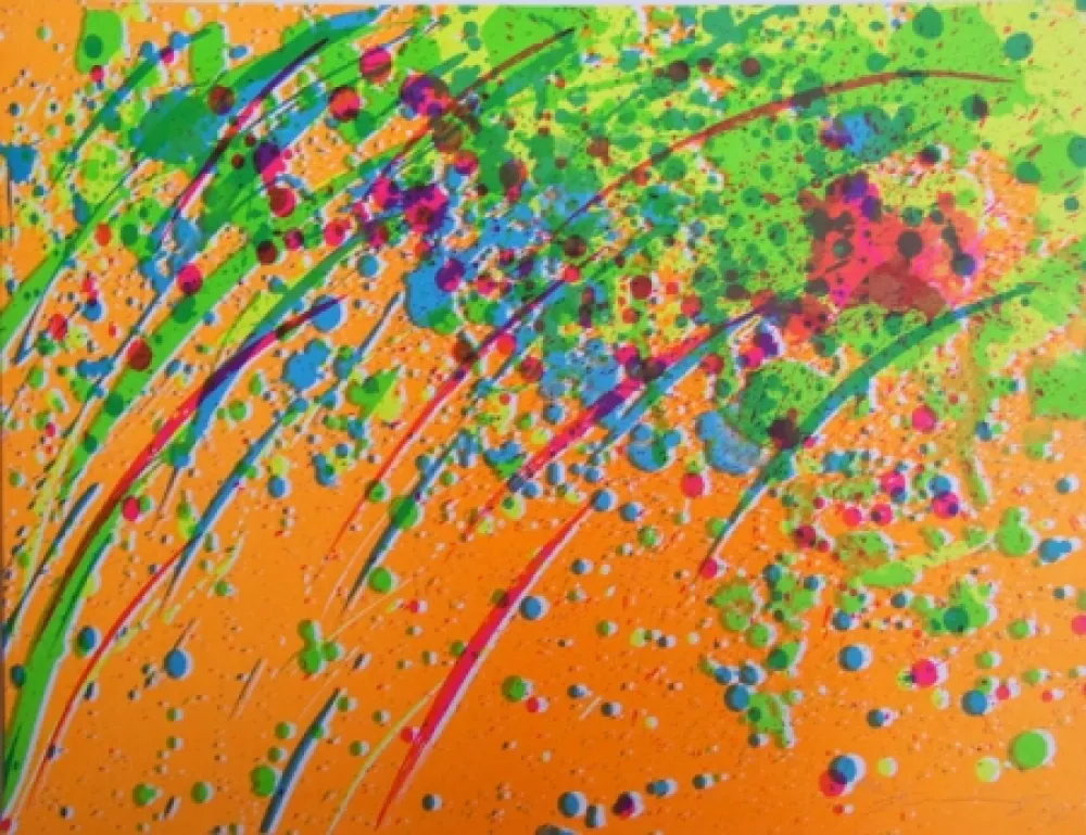 Litografia Ting - Pluie orange