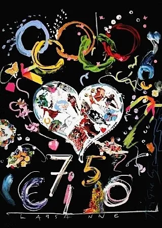 Litografia Tinguely - Jeux olympiques 92