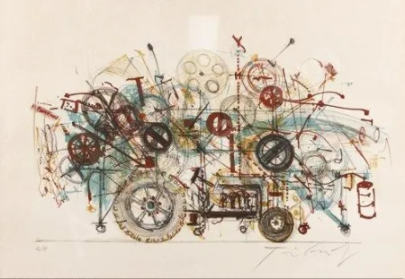 Litografia Tinguely - Meta-machine 