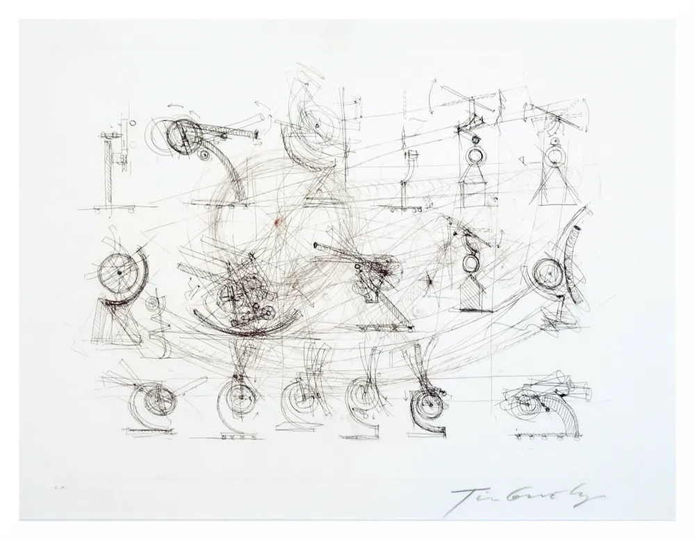 Incisione Tinguely - Réflexion