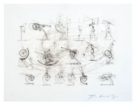 Incisione Tinguely - Réflexion