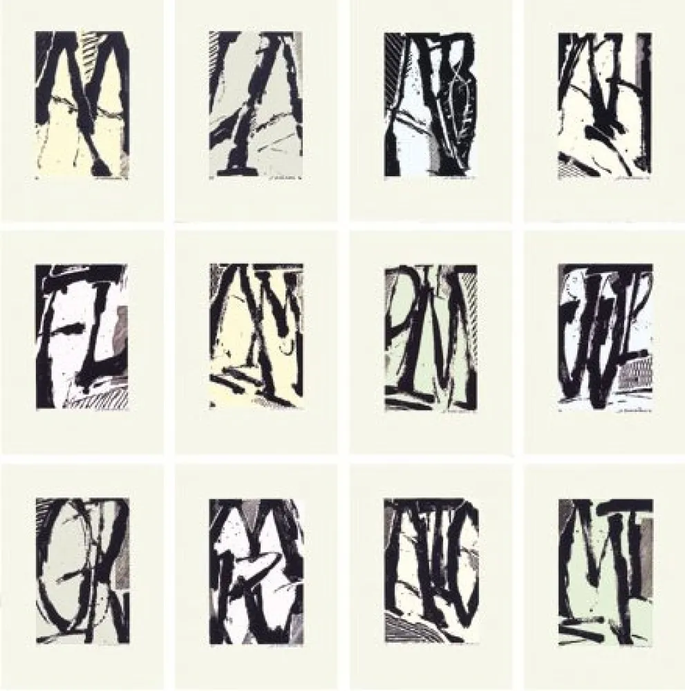 Serigrafia Titus Carmel - Cairn - 12 sérigraphies 