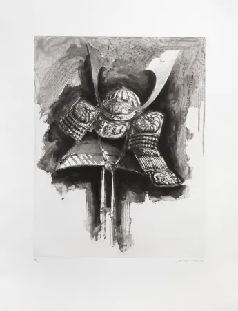 Incisione Titus Carmel - Casque de Nikko IV