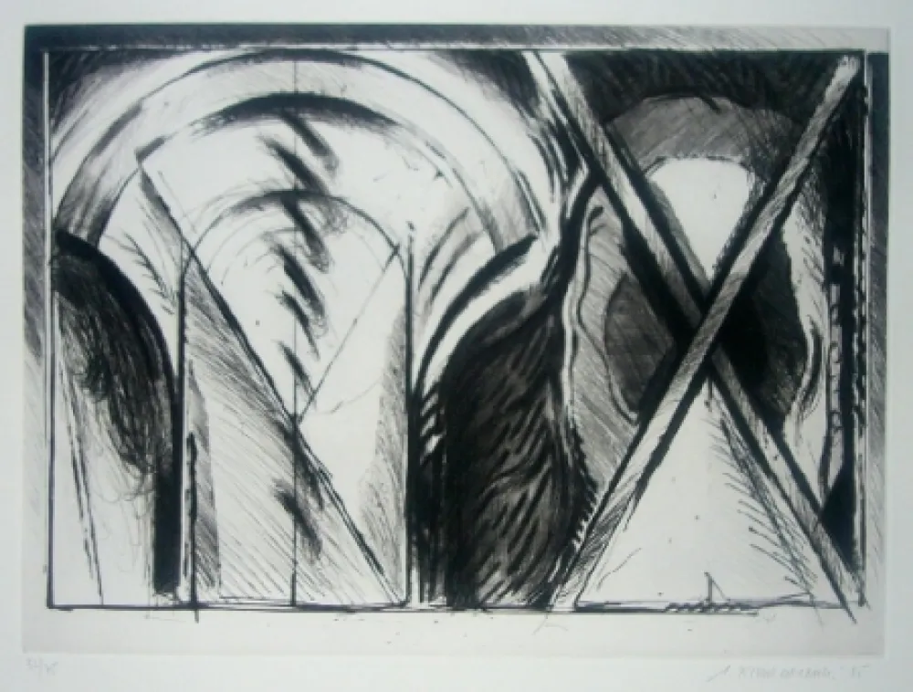 Acquatinta Titus Carmel - Chancay VII