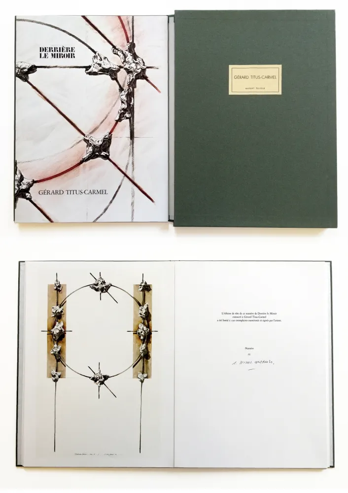 Libro Illustrato Titus Carmel - Derrière le Miroir n° 243. GÉRARD TITUS-CARMEL (Janvier 1981). TIRAGE DE LUXE SIGNÉ.