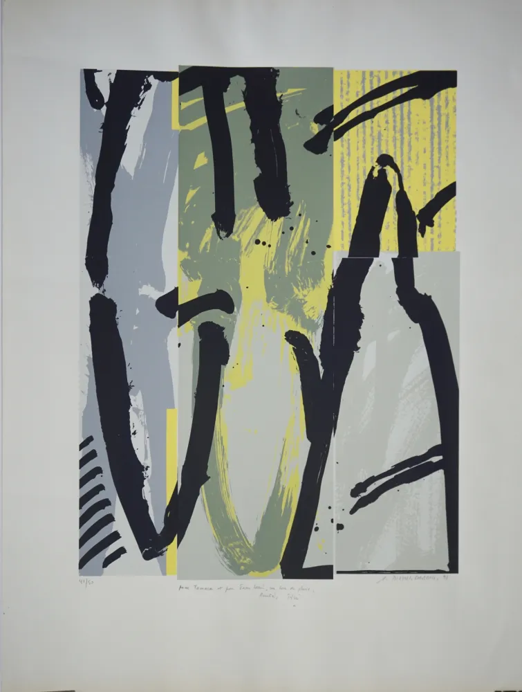 Litografia Titus Carmel - Sans titre