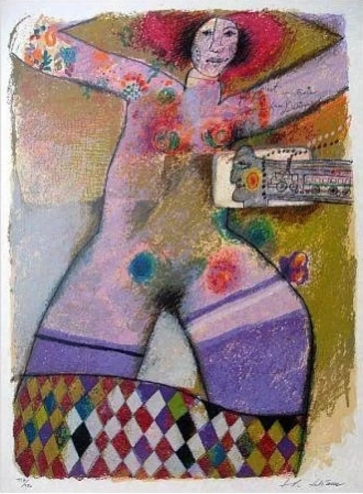 Litografia Tobiasse - Composition