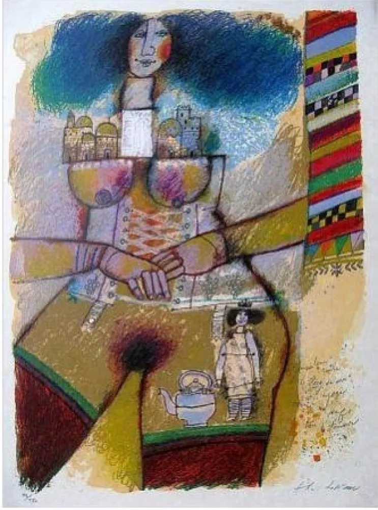 Litografia Tobiasse - Composition