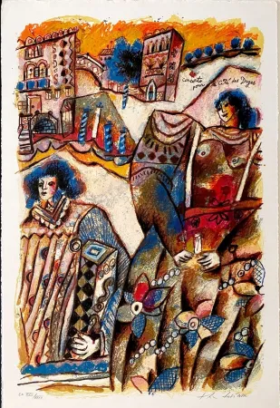 Litografia Tobiasse - Concerto pour la cité des Doges