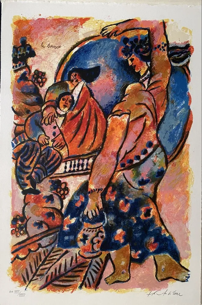 Litografia Tobiasse - La Source