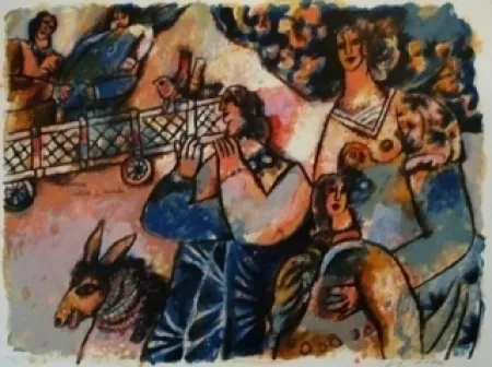 Litografia Tobiasse - Les premiers matins du monde