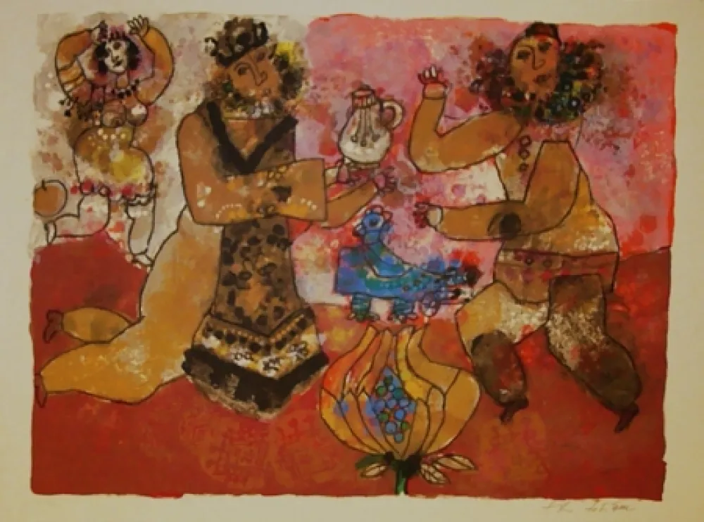 Litografia Tobiasse - Sans titre