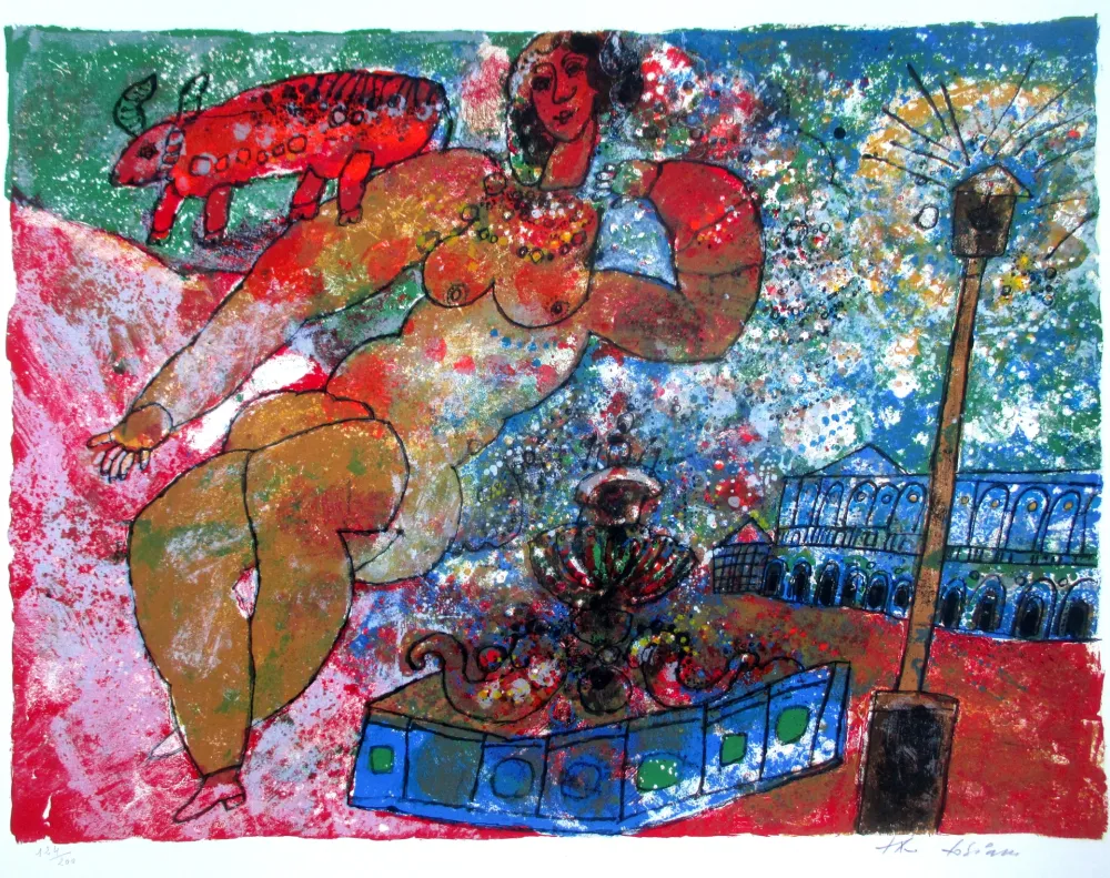 Litografia Tobiasse - The Song of Songs 2