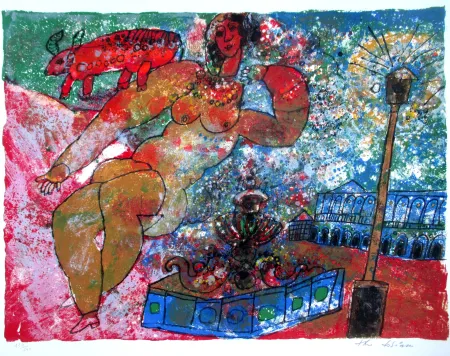 Litografia Tobiasse - The Song of Songs 2