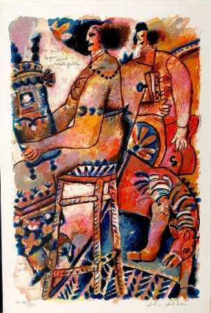 Litografia Tobiasse - Une route longue comme un miroir fertile