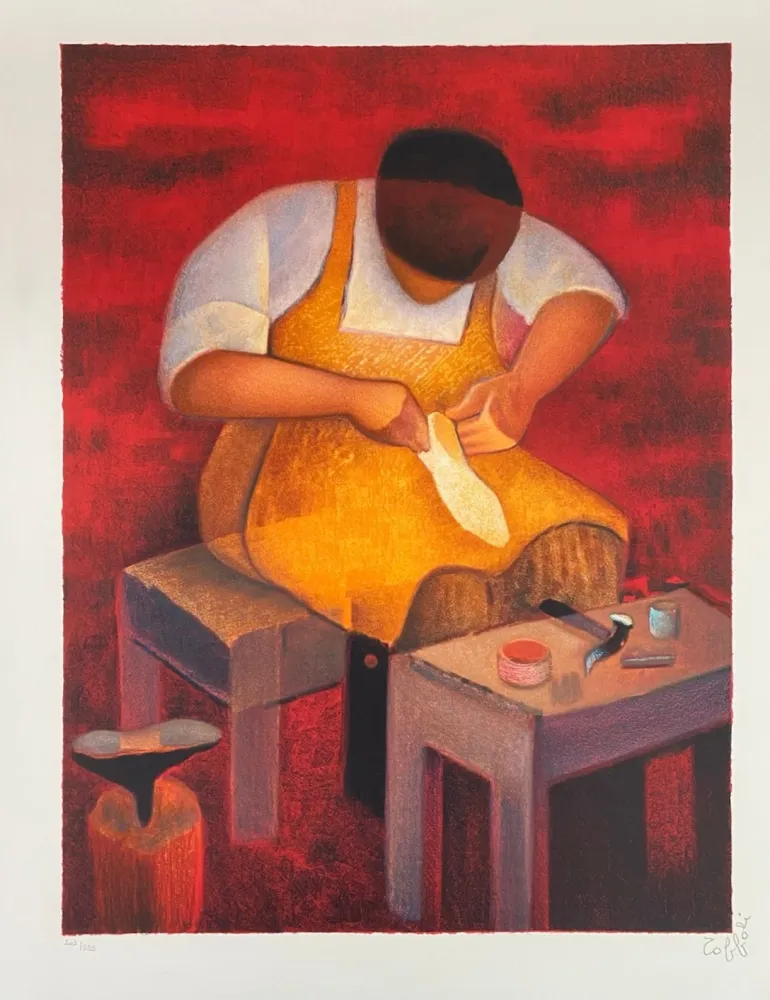 Litografia Toffoli - Le savetier