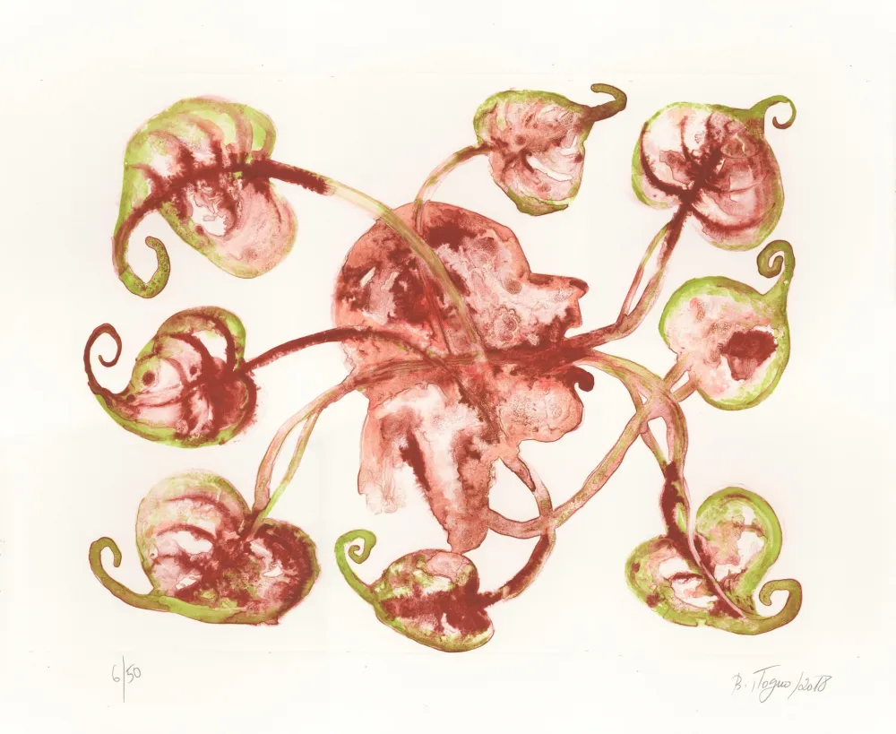 Litografia Toguo - Blowing Headache