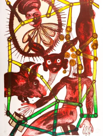 Litografia Toguo - Looking for your Track