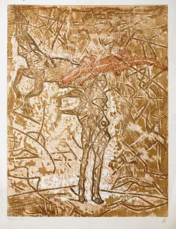 Incisione Su Legno Toledo - Crocodrilos de cabeza