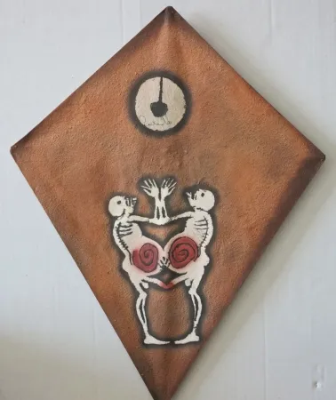 Serigrafia Toledo - Two monkey kite