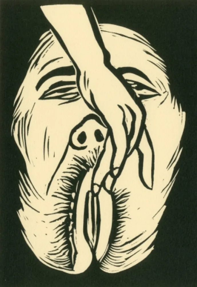 Linoincisione Topor - Annulaire