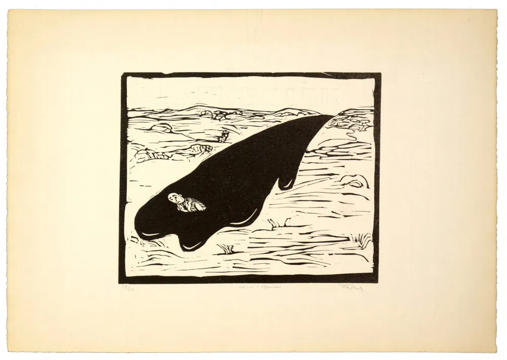 Linoincisione Topor - Caca boudin