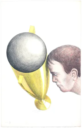 Litografia Topor - Coupe du monde 1982