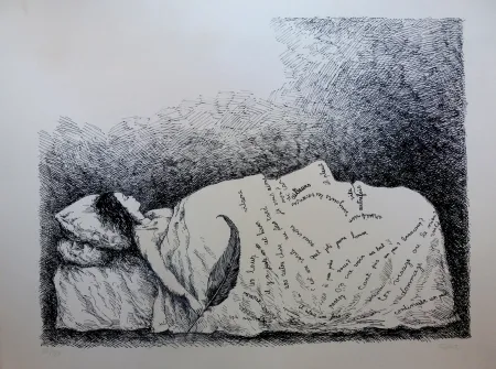 Litografia Topor - Endormie