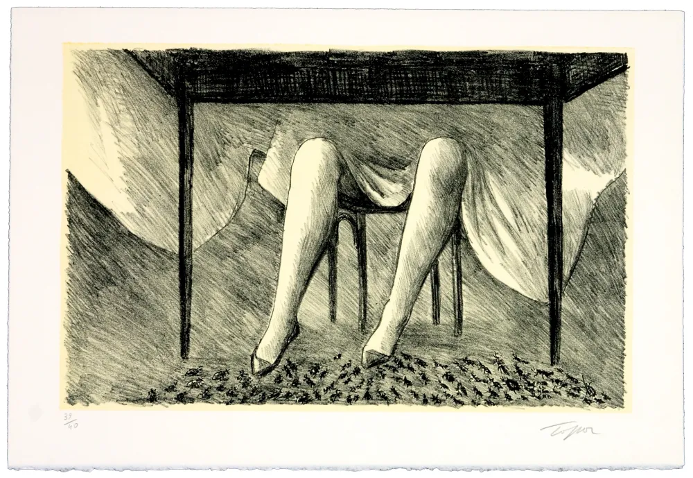 Litografia Topor - La couturière