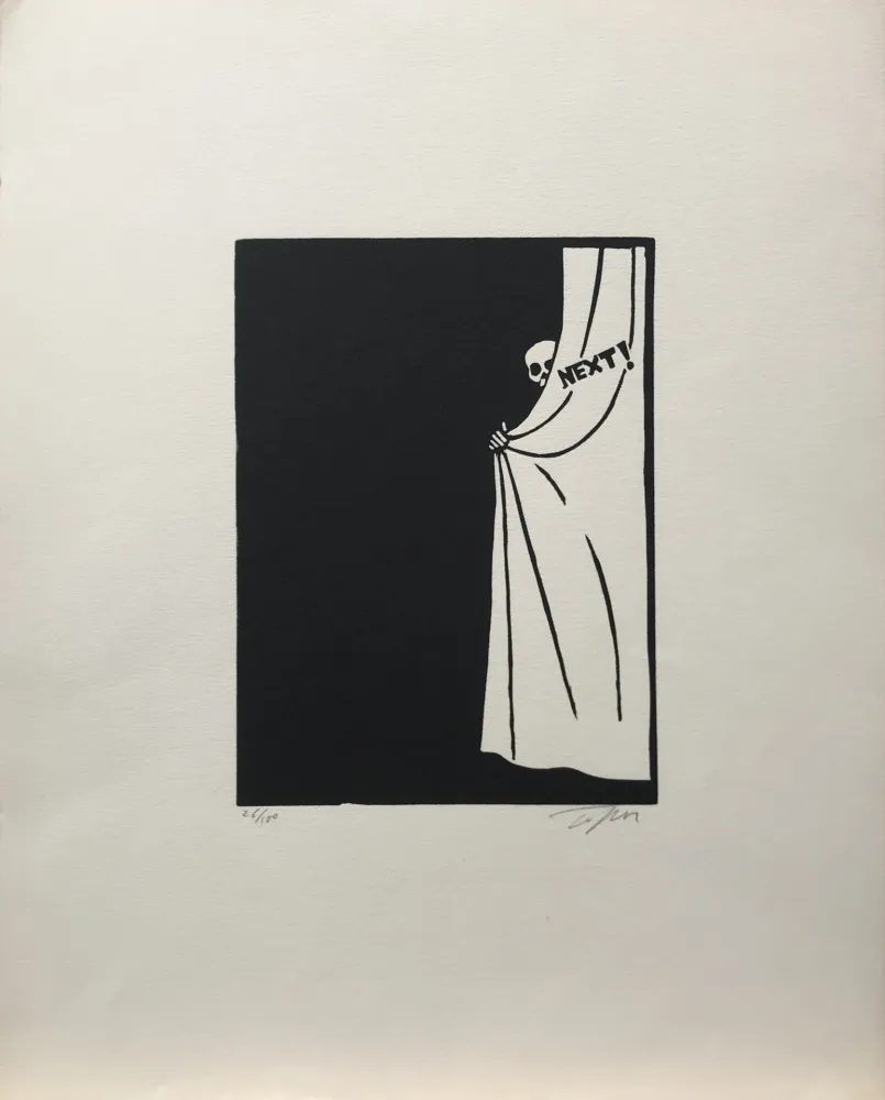 Linoincisione Topor - Next