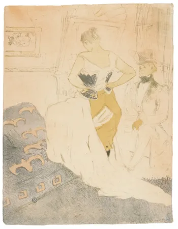 Litografia Toulouse-Lautrec - Elles
