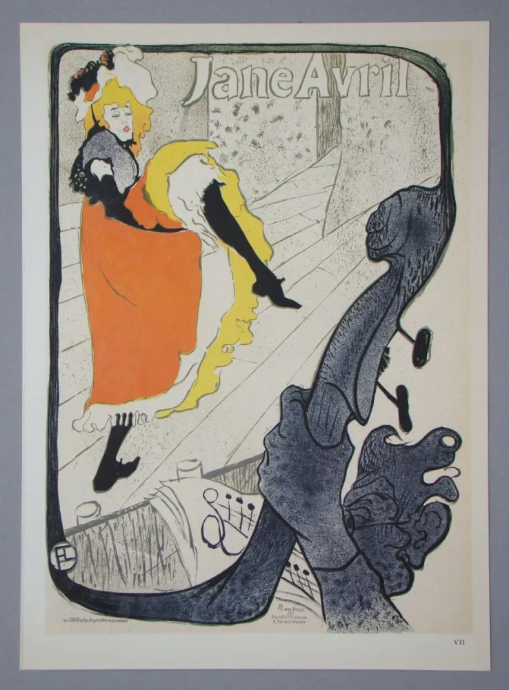 Rotocalcografia Toulouse-Lautrec - Jane Avril