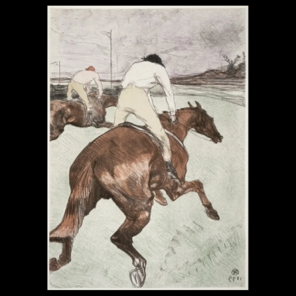 Litografia Toulouse-Lautrec - Le jockey