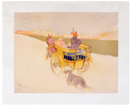 Litografia Toulouse-Lautrec - Partie de campagne
