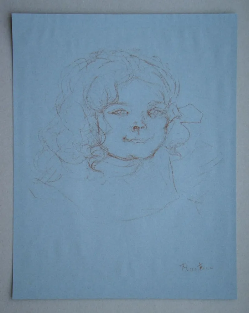 Offset Toulouse-Lautrec - Portrait d'une jeune fille